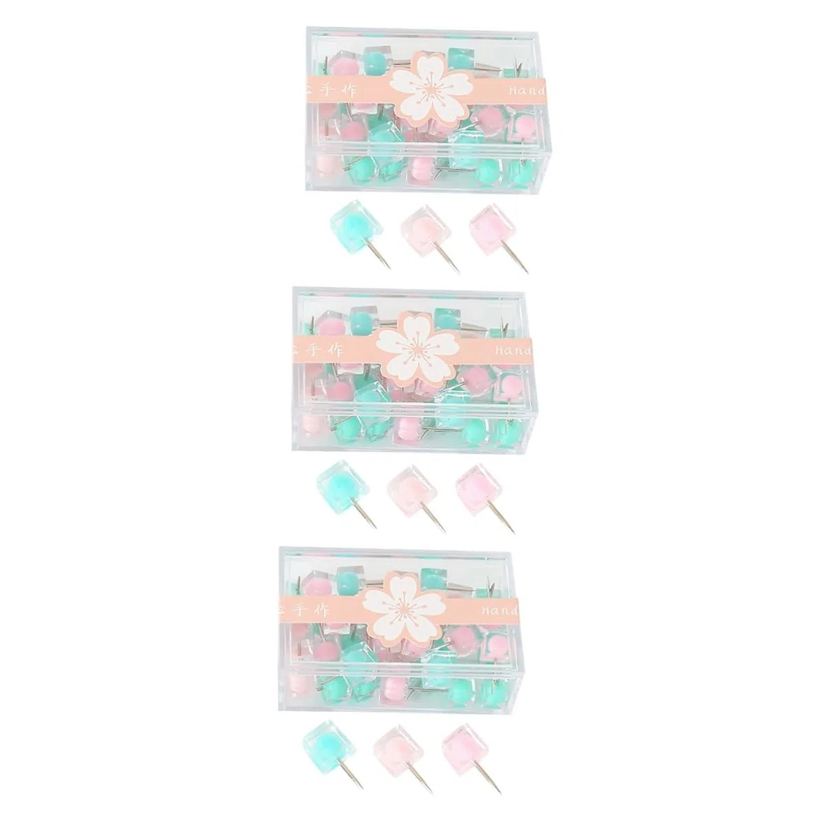 Ciieeo 120piezas Chinchetas De Color Dulce De Pinchos Cuadrados para Fotos Tableros De Anuncios y Mapas Suministros para Mensajes Almacenamiento Organizado