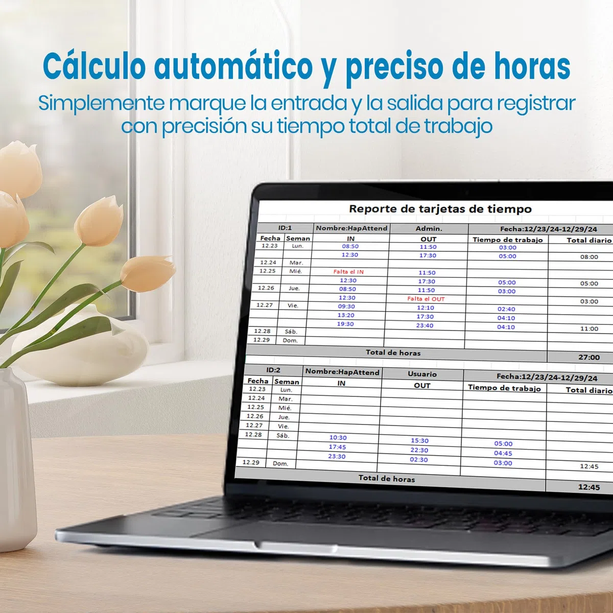 Control horario empleados, Español Reloj de fichar con Huella Dactilar, RFID Tarjetas, H1 Maquina de fichar empleados de hasta 3000 usuarios sin conexión Internet Negro Escáner