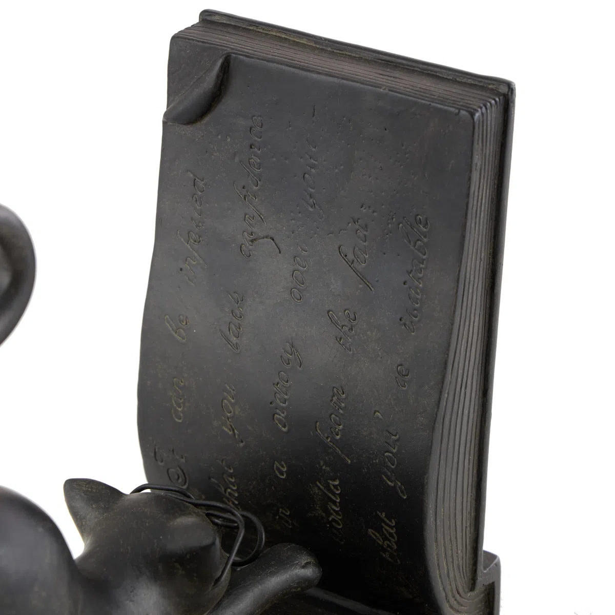 Deco 79 Gato de Polystone sujetalibros Par para Libros Lovers- (44690)