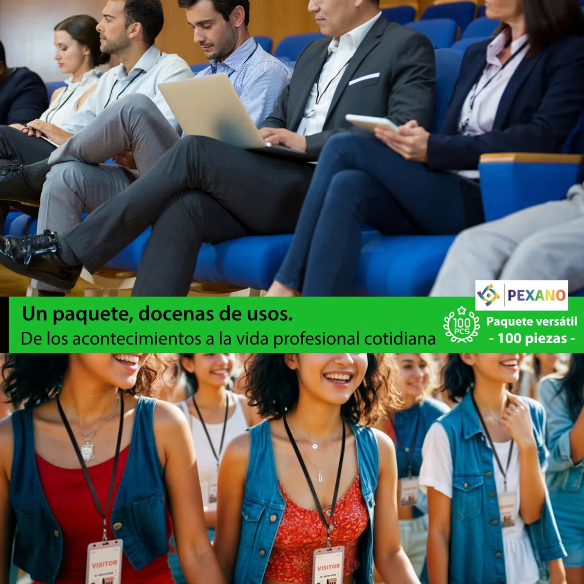 Lanyard para Tarjetas x100 Acreditaciones Colgantes Llaves Profesora Porta Cartoes Pescoço Colgador Identificadores Personales ✯GARANTÍA✯ Cordon Llaves Cuello Soporte Tarjeta de Identificacion Cuello