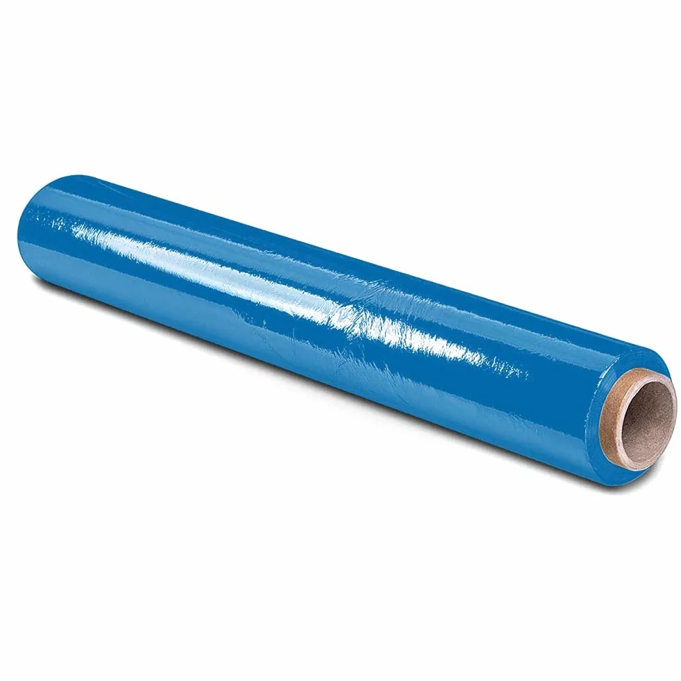 OFITURIA Film Estirable 50 cm x 300 m Rollo de Film Elástico Manual para Embalaje Industrial Azul