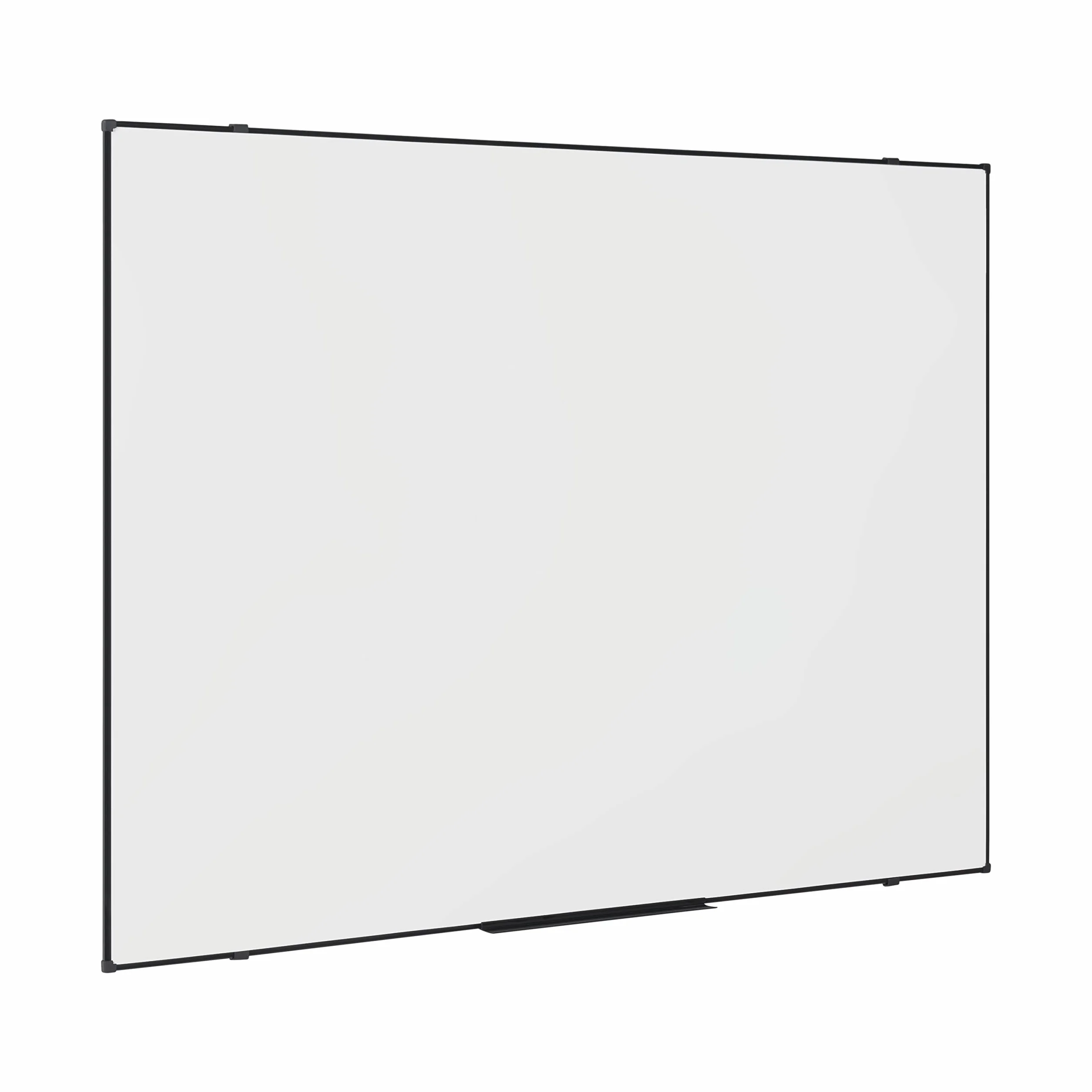 Pizarra Blanca Magnética Economy 120 x 90 cm Superficie de Acero Lacado en Seco Marco Negro