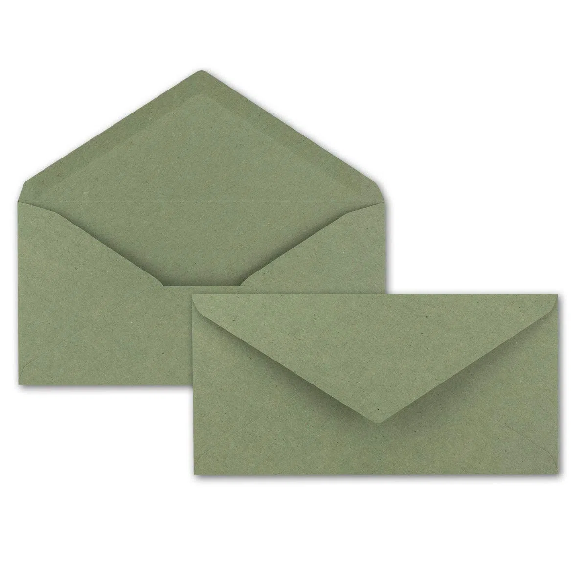 FarbenFroh by GUSTAV NEUSER Juego de 200 papeles de carta DIN A4 con sobres DIN, adhesivo en húmedo, papel de estraza verde, papel para escribir reciclado con sobres