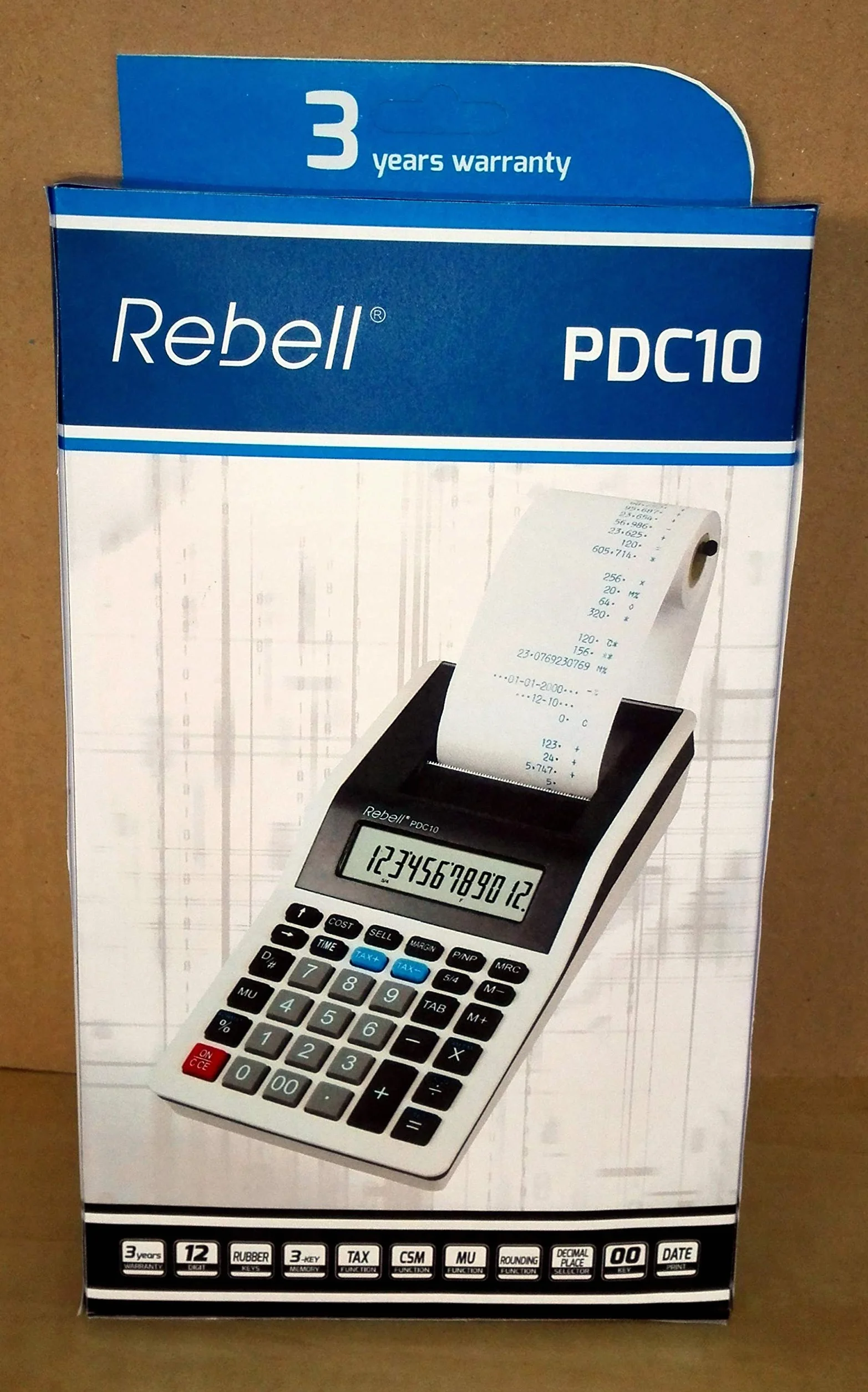 Rebell RE-PDC10 Calculadora de impresíon