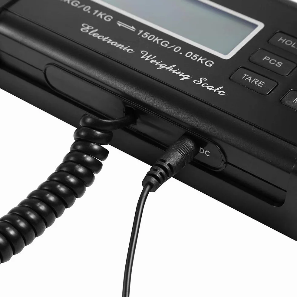 Báscula digital de plataforma acero inoxidable 300 kg LCD 30x38x4 cm pilas y red Cocoarm