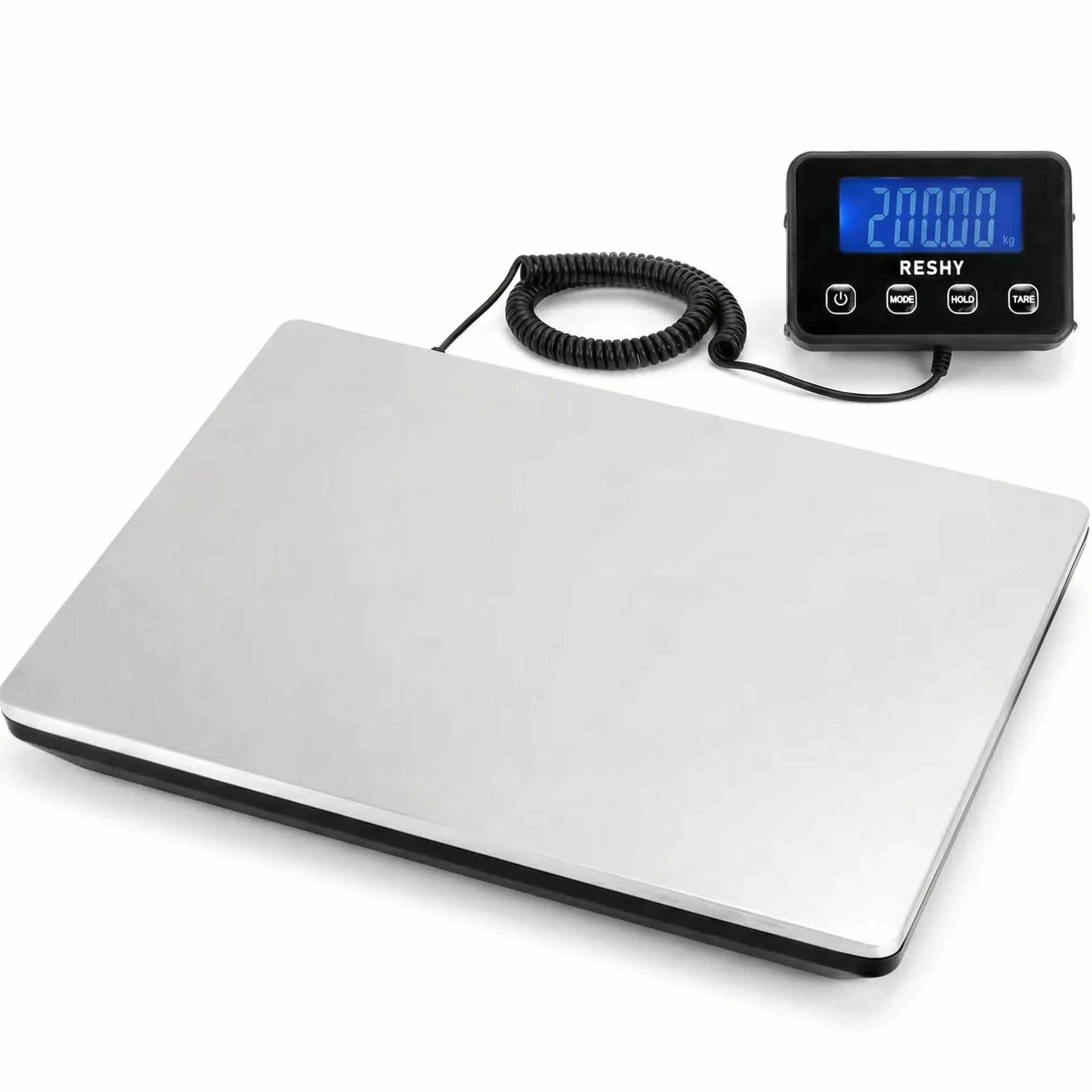 QWORK Báscula postal 440 lbs 200 kg digital para paquetes equipaje oficina