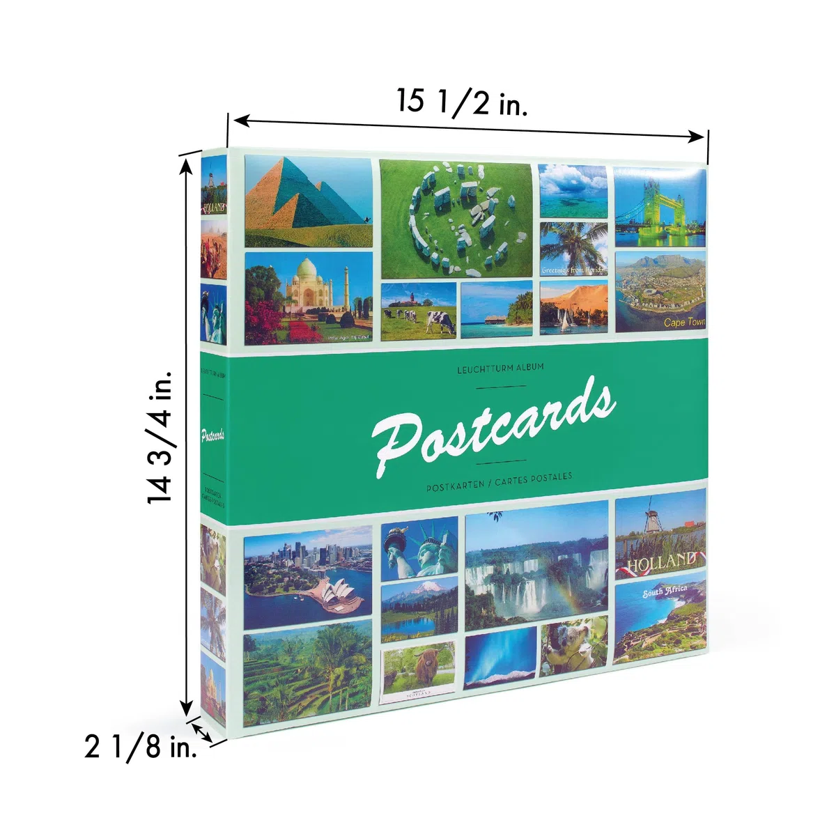 Leuchtturm 347771 Álbum de colección - Álbum de Postales para 600 Postales -50 Fundas rígidas