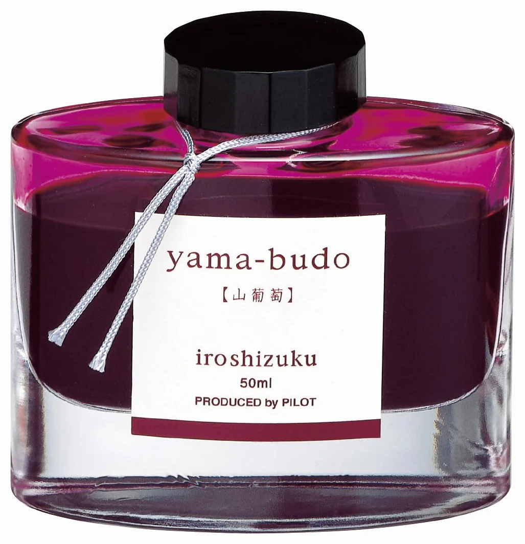 Pilot INK-50-YB Iroshizuku Fountain Pen Ink - 50 ml Bottle - Yama Budo Wild Grapes (Bordeaux) (japan import)