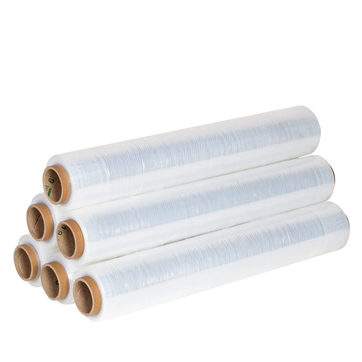 Precifilm Film Transparente para Embalar - 50cm de Ancho, 23 Micras de Grosor - Film Plastico Elastico de Alta Calidad con Núcleo Fino - Rollo Film Embalaje para Proteger Paquetes, Paquete de 6 Rollos