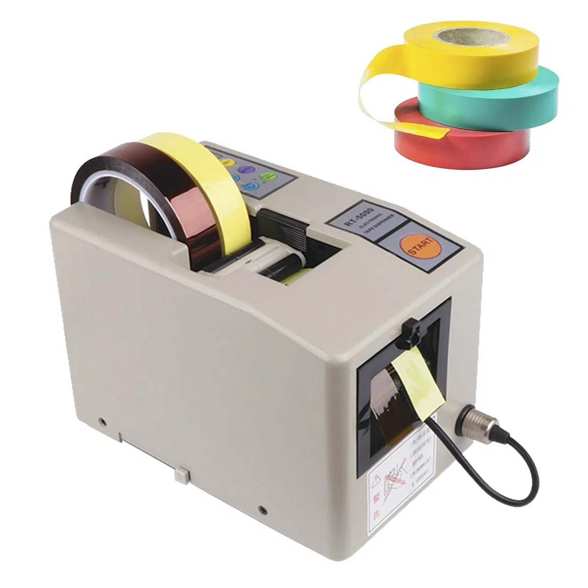 Dispensador de cinta eléctrica con función de memoria y pantalla LED, cortador automático de adhesivo para suministros de oficina, embalaje de almacén y uso escolar