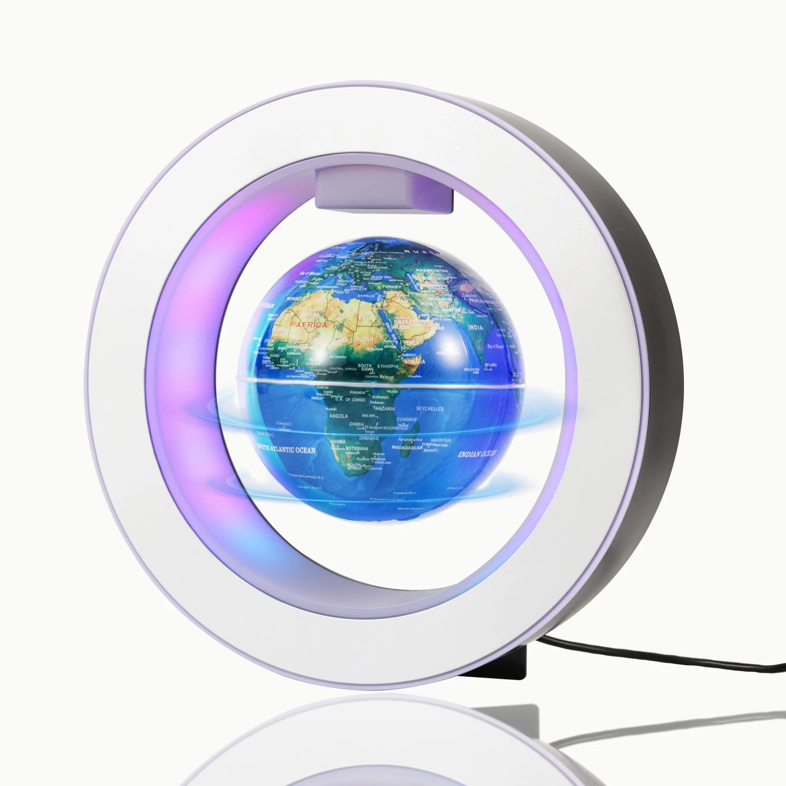 Globo Flotante de Levitación Magnética 4" con Constelaciones LED, Giratorio para Niños, Decoración de Oficina y Regalo Único para Hombres o Presente Tecnológico de Cumpleaños para Adolescentes