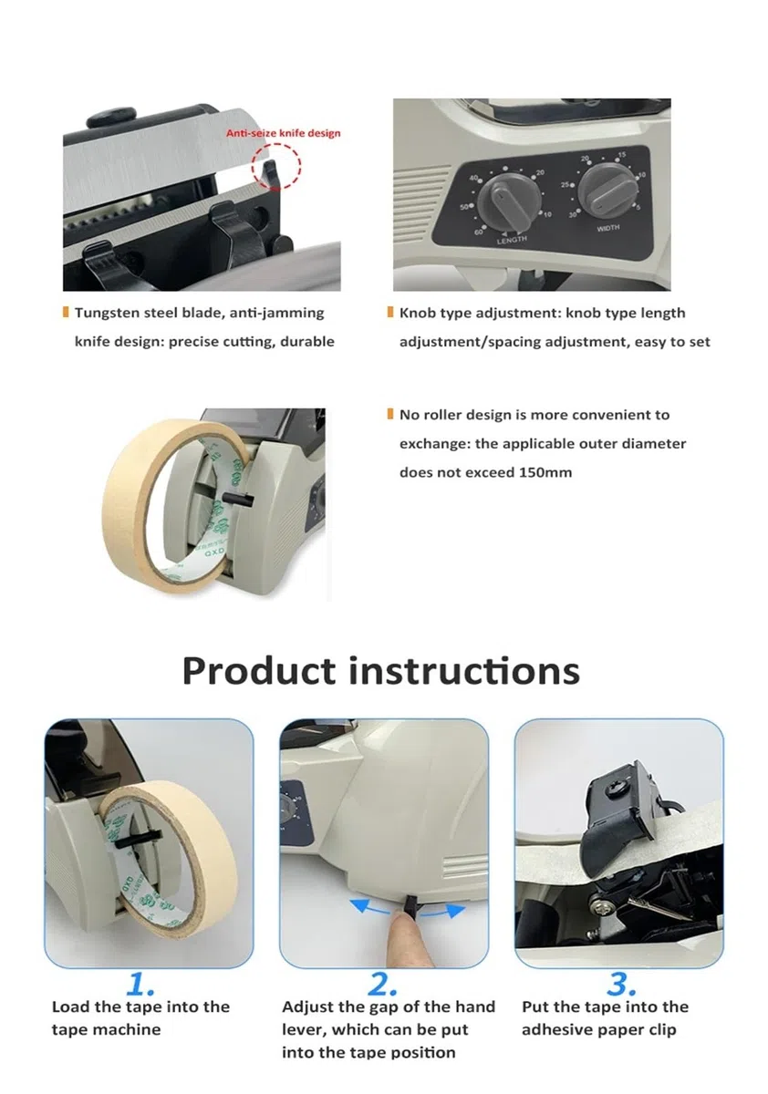Dispensador Celo Automatico, Máquina automática del dispensador del cortador de la cinta RT-3000 for la cinta de alta temperatura de la cinta de EPD,para envíos, escuelas, hogares