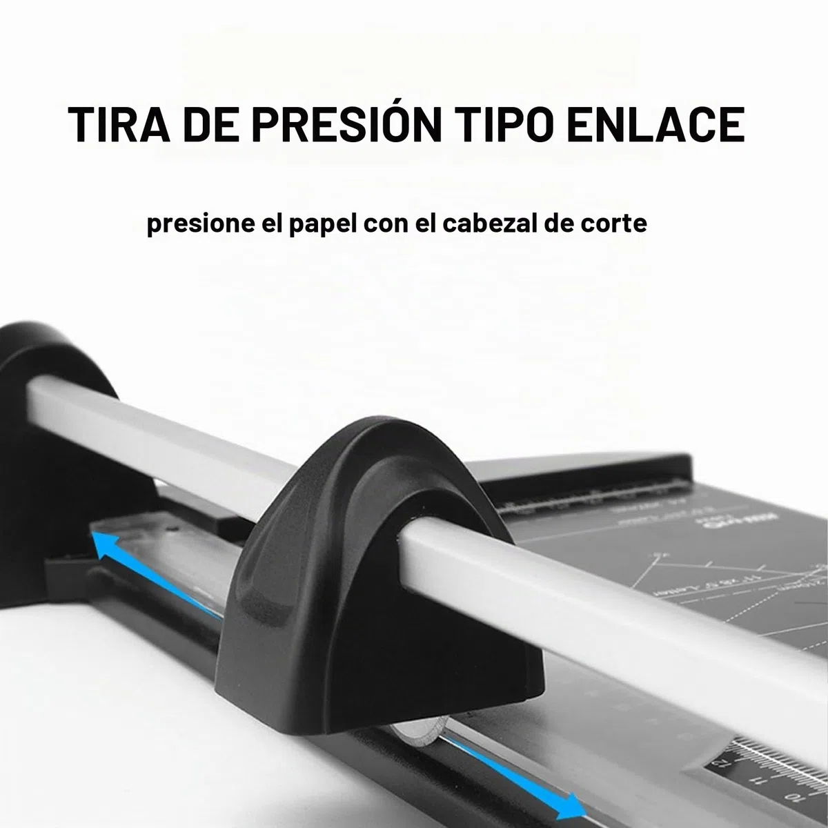 Cortadora de Papel de Alta Resistencia, Guillotina A4/A3/A2, Capacidad de Corte de hasta 10 Hojas, Cabezal de Guillotina Deslizante, Panel metálico Inoxidable(A2)