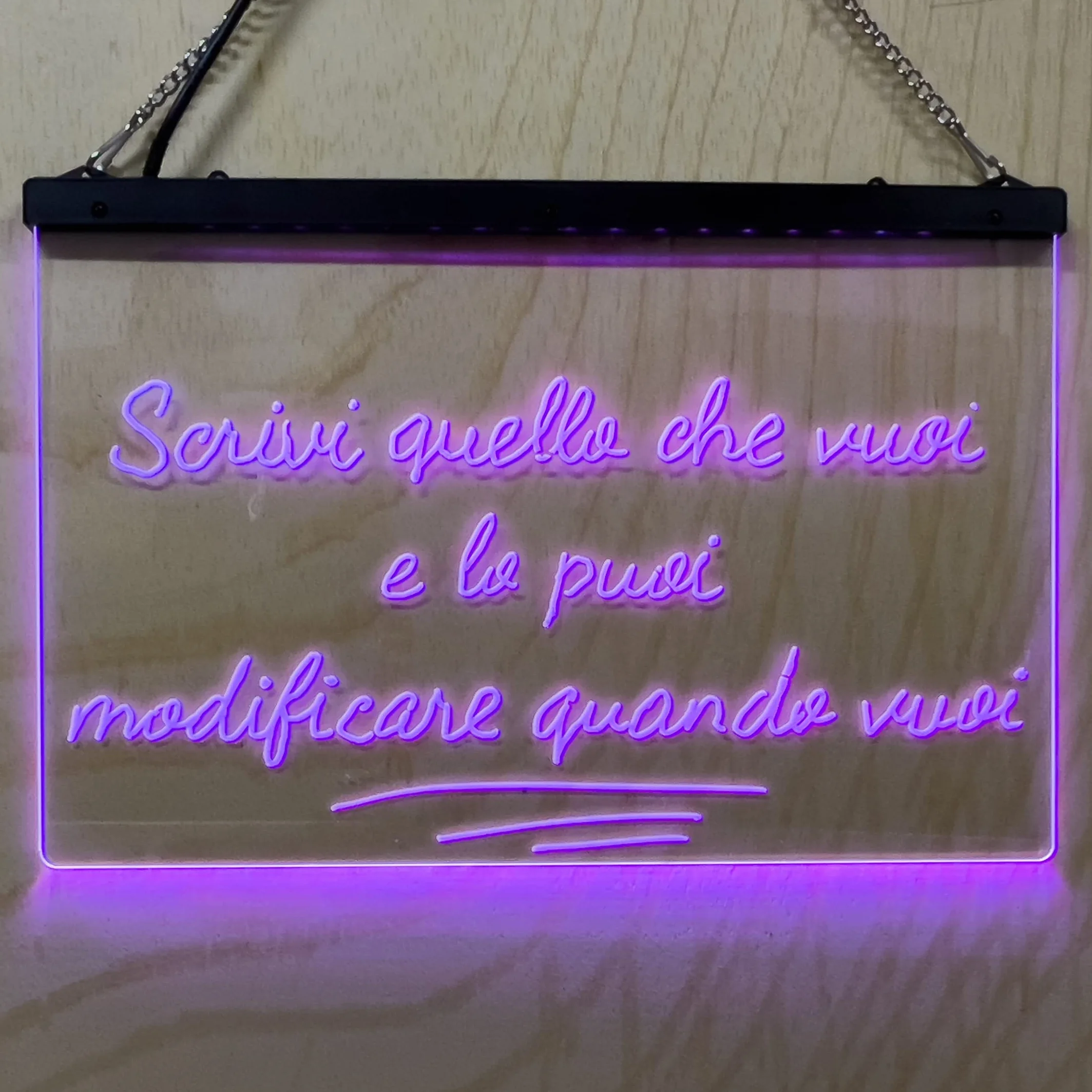 Letrero LED personalizable mesa luminosa luz multicolor para locales bares