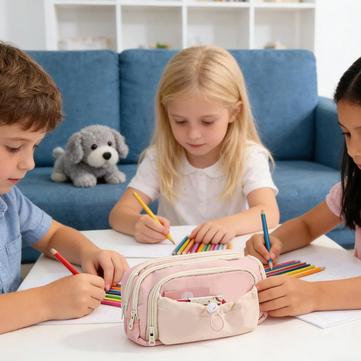 Material Escolar Estético Estuche De Almacenamiento Bonito Con Diseño De | Set De Papelería Decorativo Para Niños Niñas Adolescentes Universidad Oficina Viaje Crayones Aula Manualidades