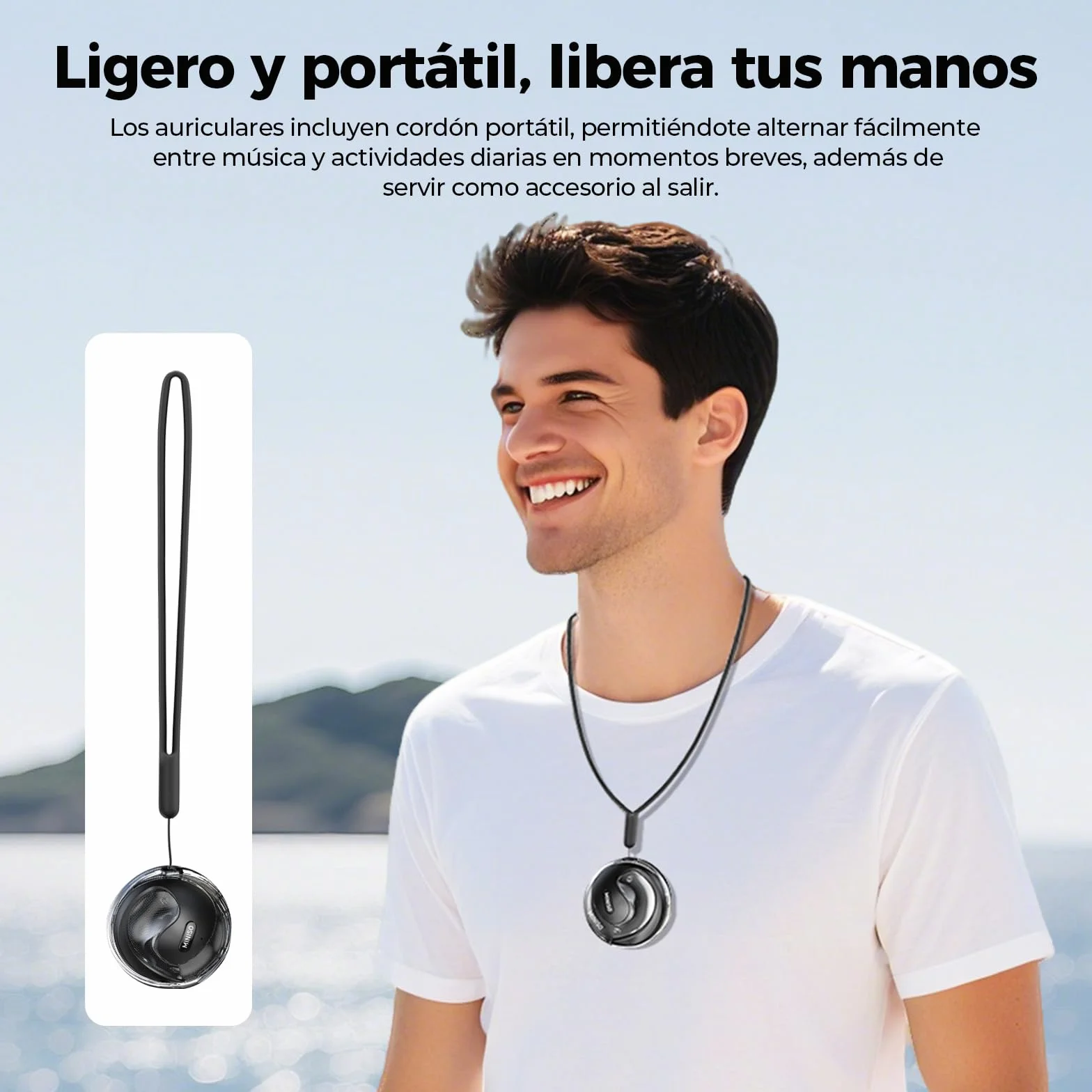 MINISO X15PRO AI Auriculares Traductores, Traductor Instantaneo de Voz 3 en 1 en Tiempo Real en 134 Idiomas con App, Compatible con iOS y Android, Negro