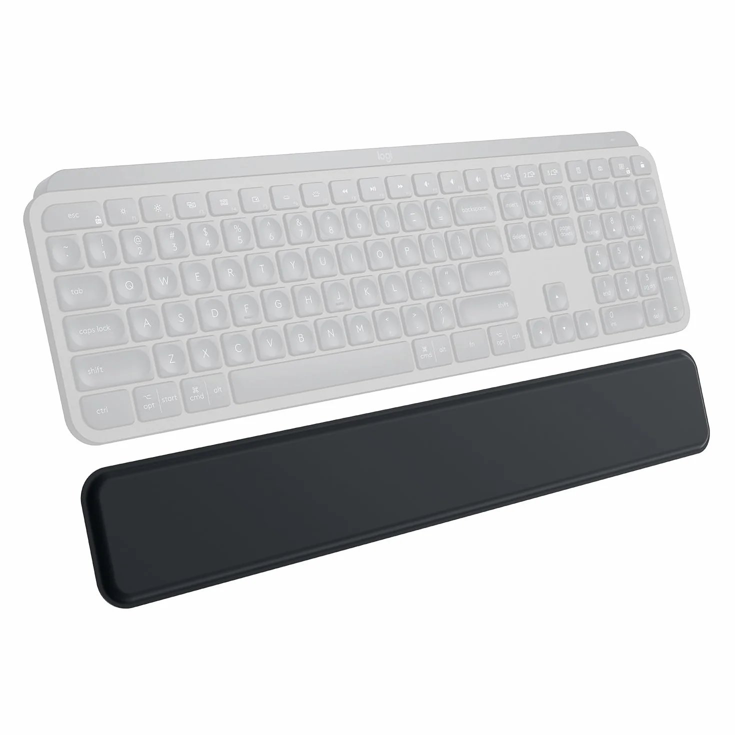 Logitech MX Palm Rest Soporte Premium Antideslizante para MX Keys, Negro