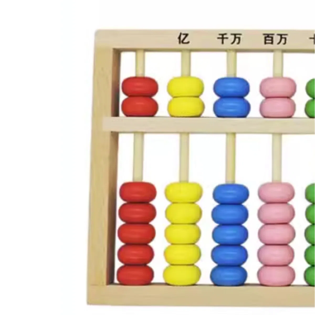 Ábaco Ábaco De Madera con Cuentas 10 Dígitos, Calculadora China, For Aprendizaje Matemáticas, Herramienta Educativa Conteo Oficina Material