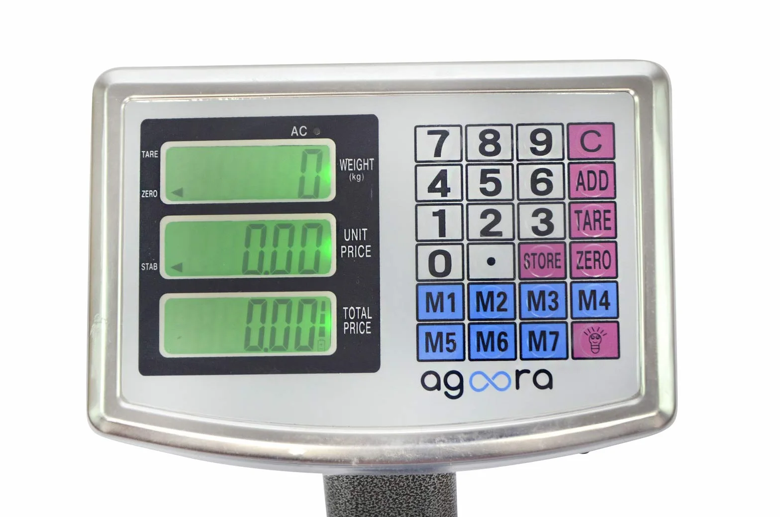 Báscula Industrial 300kg/50g 40x50cm Pantalla LCD Digital Plegable Acero Tratada Térmicamente