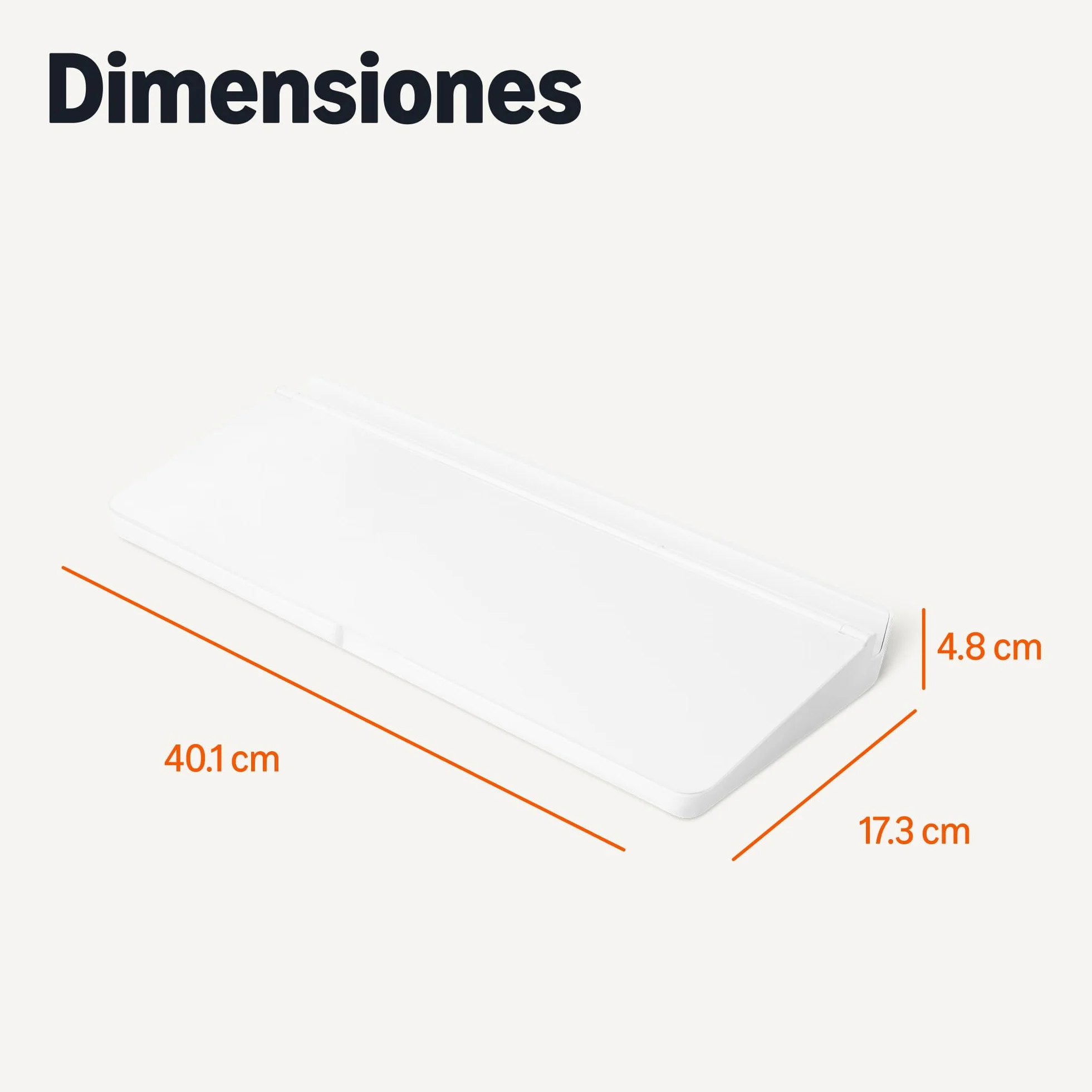 Amazon Basics Pizarra blanca de borrado en seco para escritorio con organizador y accesorios, 40.6 x 4.8 cm, Blanco