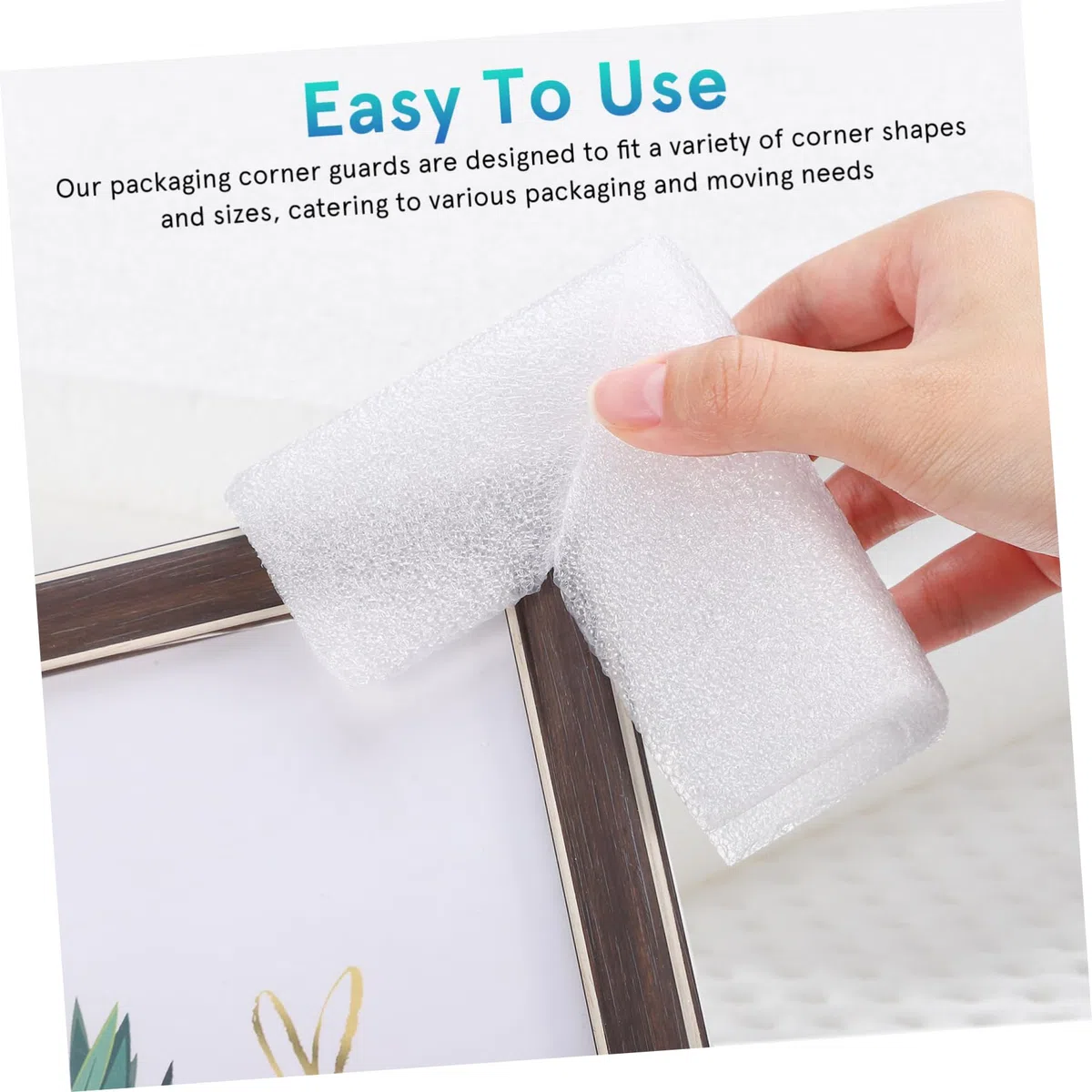 Gadpiparty Protector de Esquinas de Embalaje Epe Blanco, 24 Piezas, Diseño Liviano y Uso Versátil para Muebles y Electrónica en Mudanzas y Embalajes