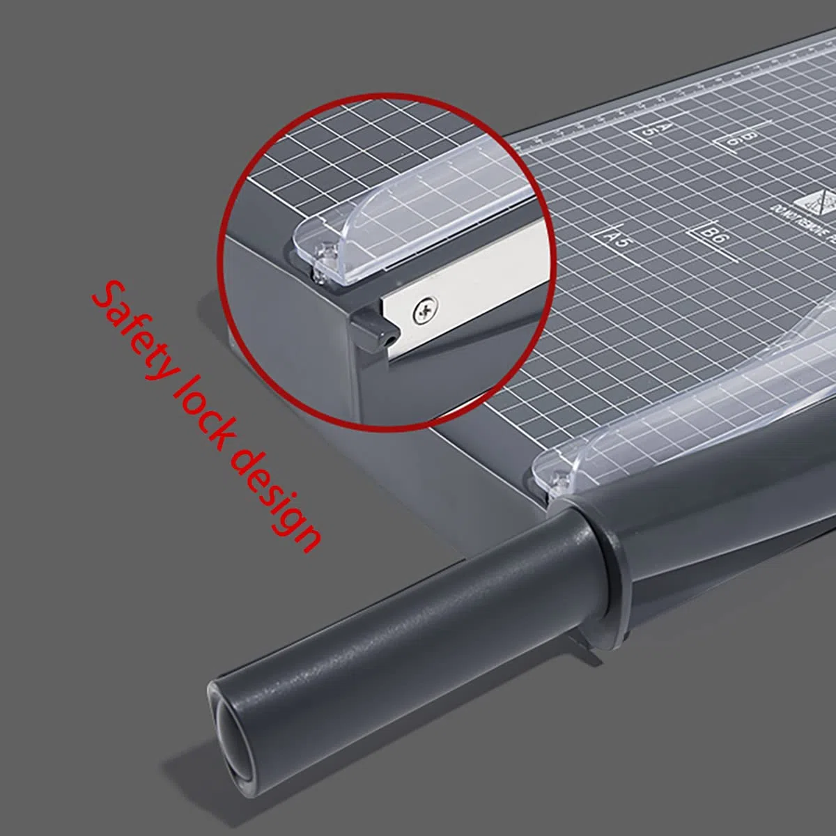 Guillotina de Papel A4 Con Almacenamiento De Cajones, Longitud De Corte De 12 '' Capacidad De 16 Hojas, Cortador de Papel Para Consumo De Oficina/Escuela/Hogar,B