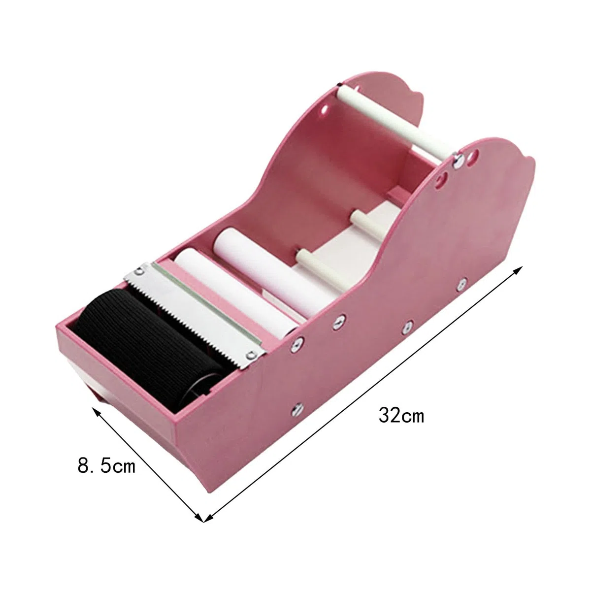 Dispensador de Cinta Adhesiva Práctico para Proyectos de Bricolaje, rosa
