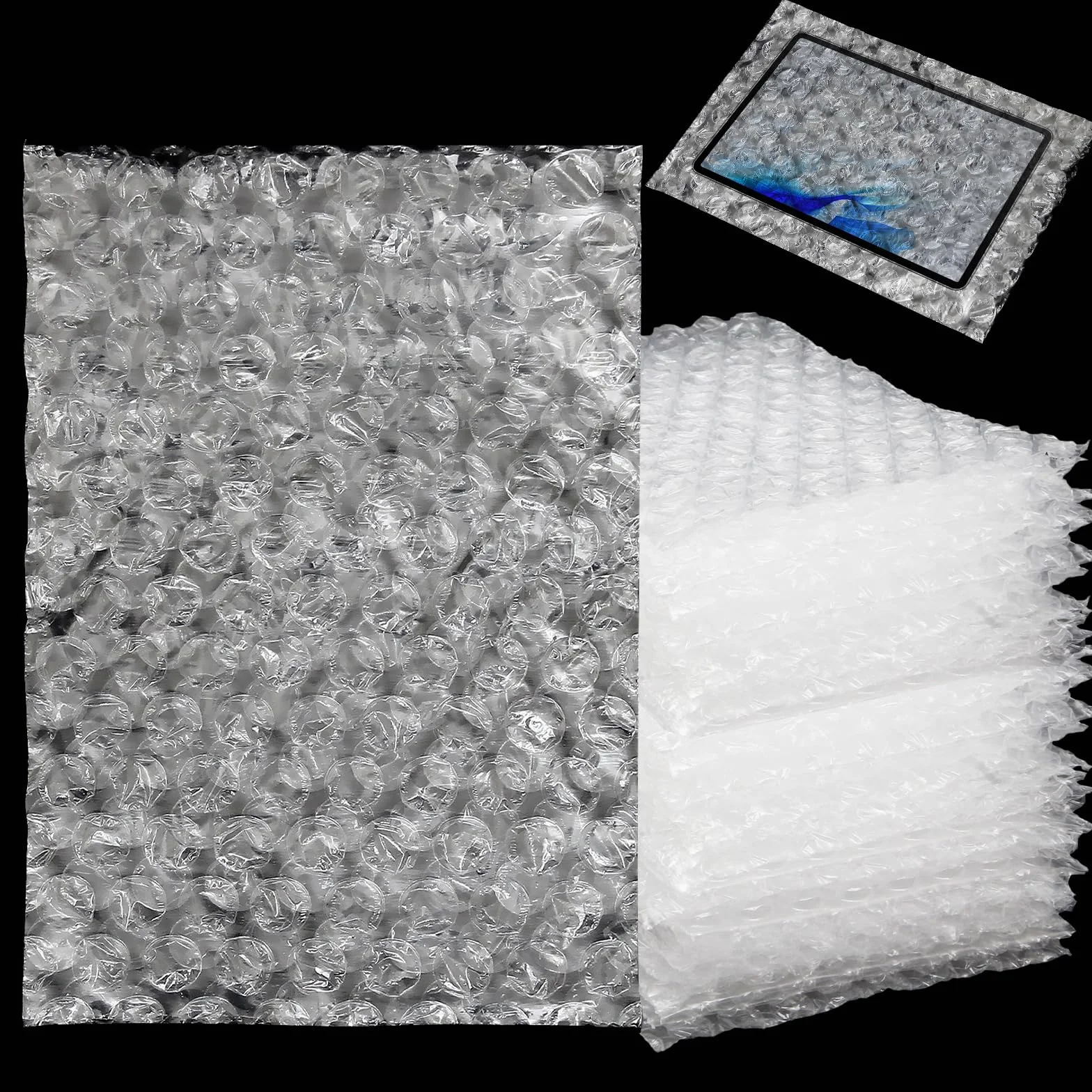 200 Piezas 10,2 x 15,2 cm Bubble Wrap. Material de embalaje, Bubble Wrap Tapizada,Bolsas de burbujas de burbujas para mudanza y envío embalaje.