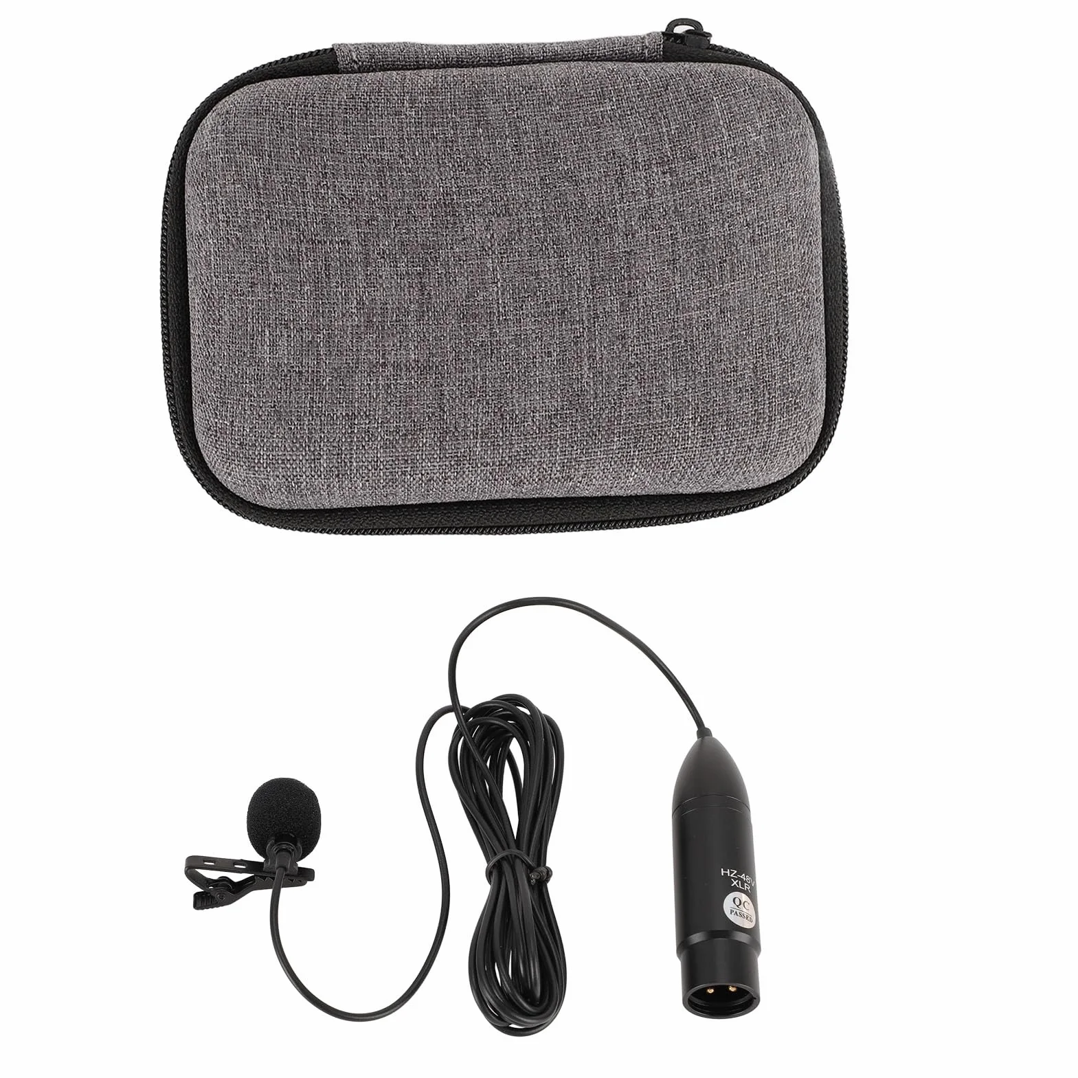 Micrófono Lavalier XLR Omnidireccional con Reducción de Ruido para Grabar Entrevistas
