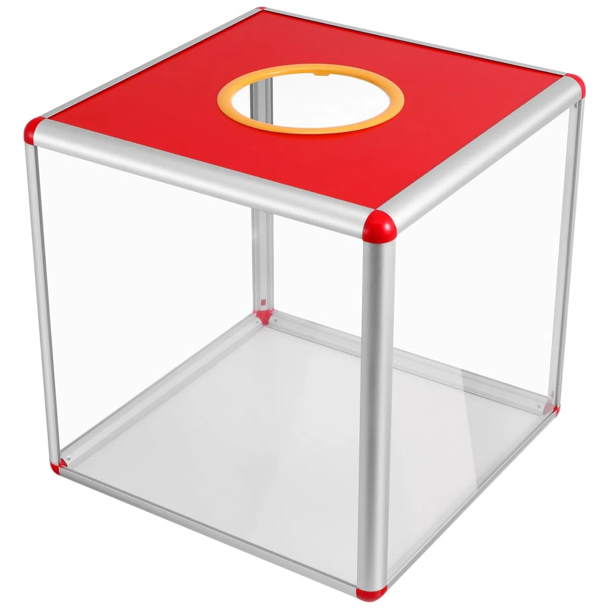 Operitacx Caja De Donaciones Para Recaudación De Fondos 11.81In Urna Cuadrada Transparente Versátil Para Sorteos Votaciones Y Eventos