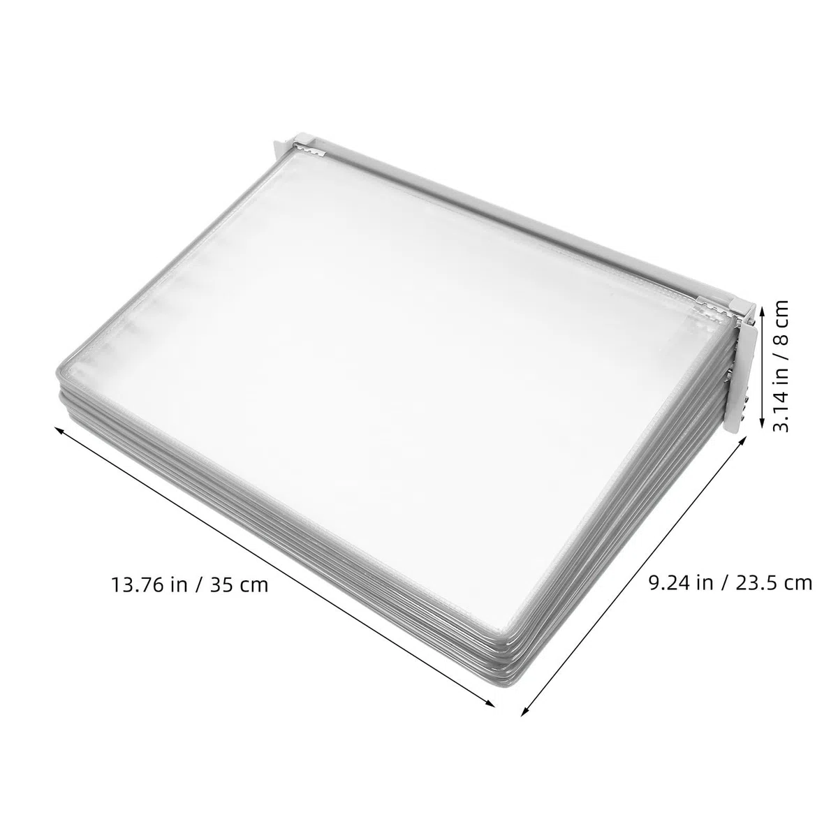 PRETYZOOM Organizador de Archivos para Pared Sistema de Giro de Páginas, Montaje Fácil en Hierro y Pvc Compatible A4 para Oficina y Reuniones