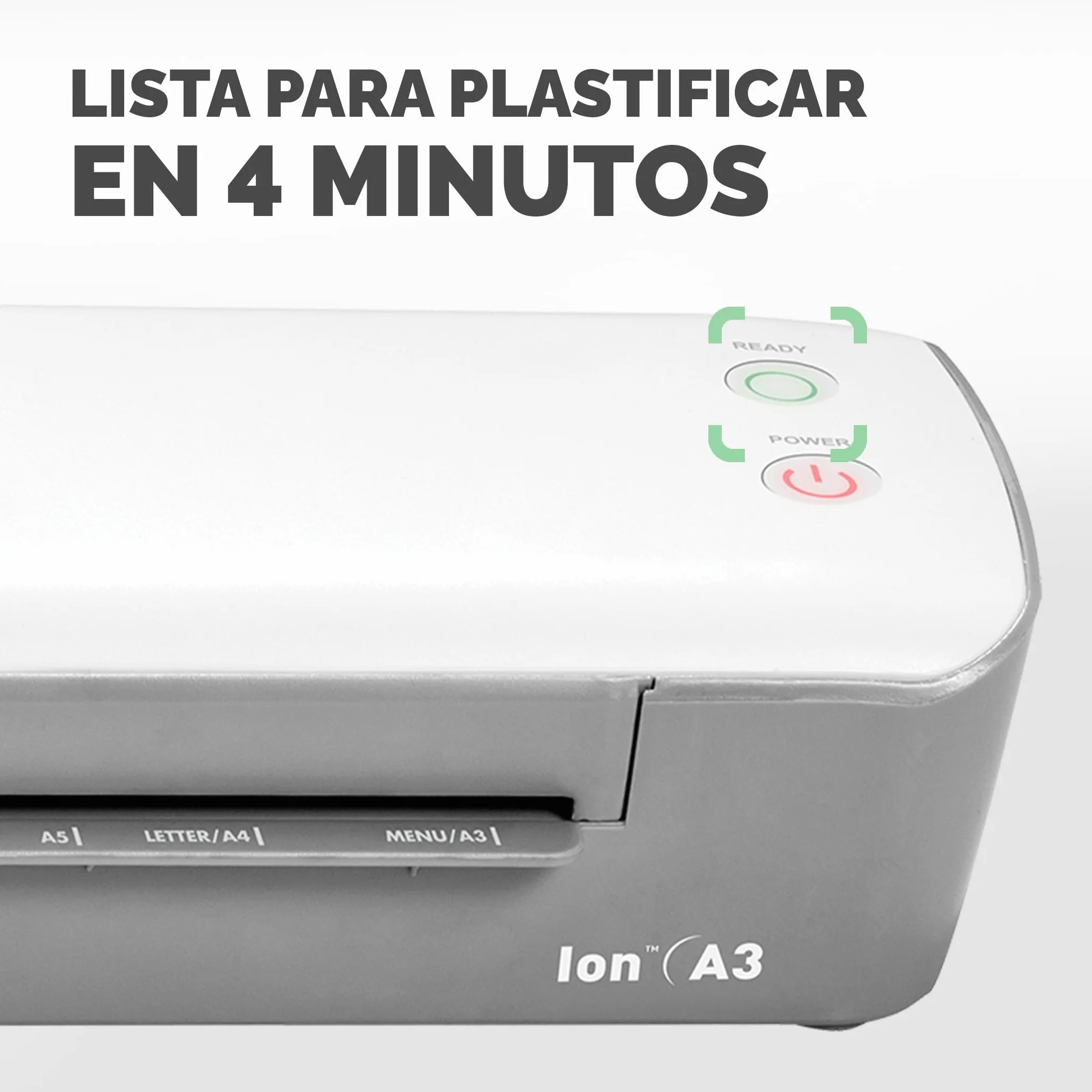 Fellowes Ion A3 Plastificadora de documentos 80-125 micras apagado automático blanco