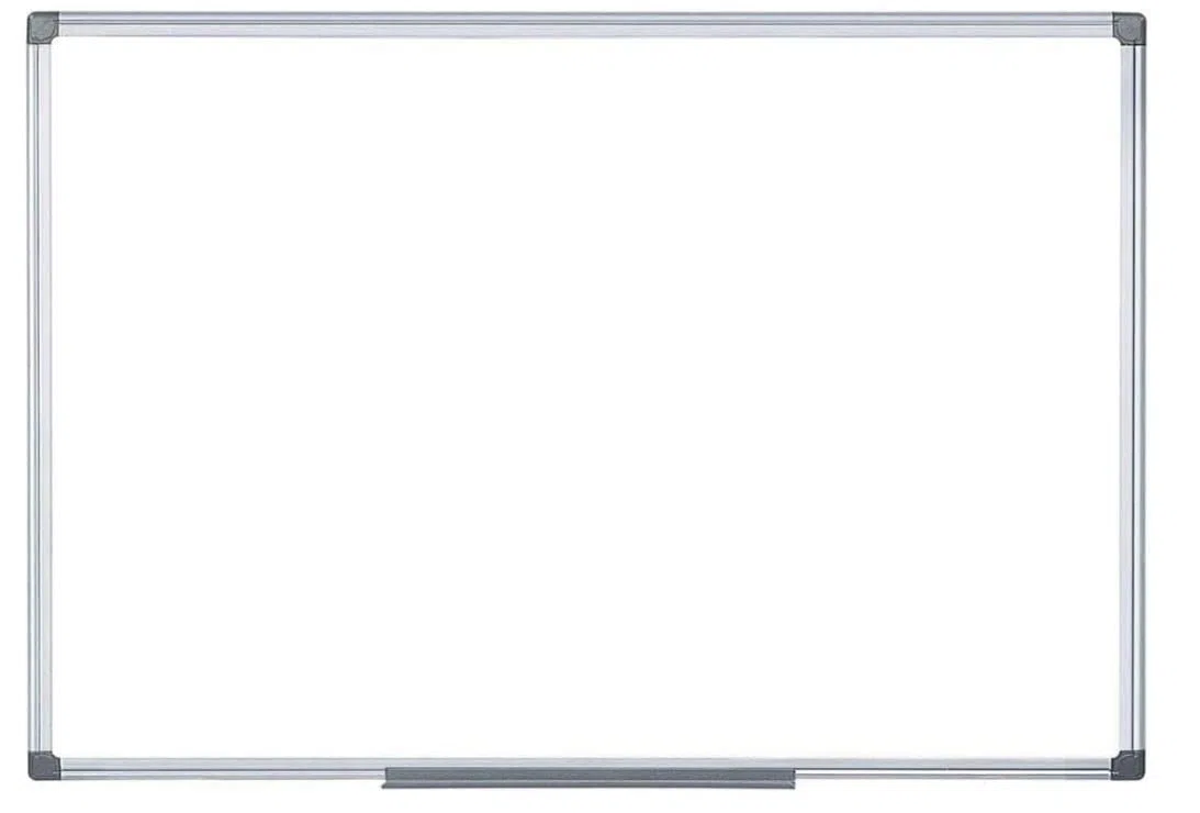 Pizarra Magnética Blanca | 180 x 90 cm | Marco de Aluminio Resistente, Fácil de Borrar En Seco, Bandeja para Rotuladores.