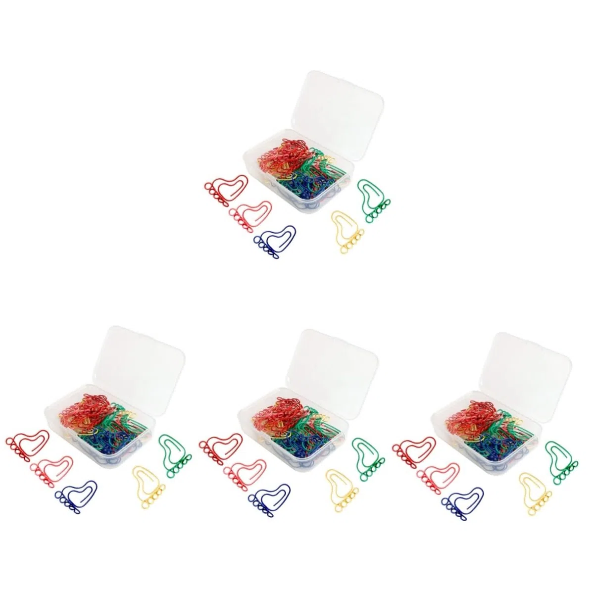 120 Piezas Clip De Papel De Pies Pequeños Pinzas Para Bloc De Agenda Clips De Papel Surtidos Clips De Papel En Forma De Pie Clips De La Carpeta Nota Clips Metal SHINEOFI