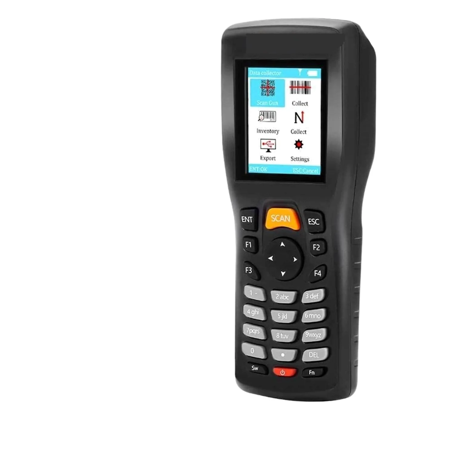 Buscador de Pernos, Escáner de código barras inalámbrico Lector mano USB Colector datos Escáneres dispositivos inventario terminales portátiles(1D)