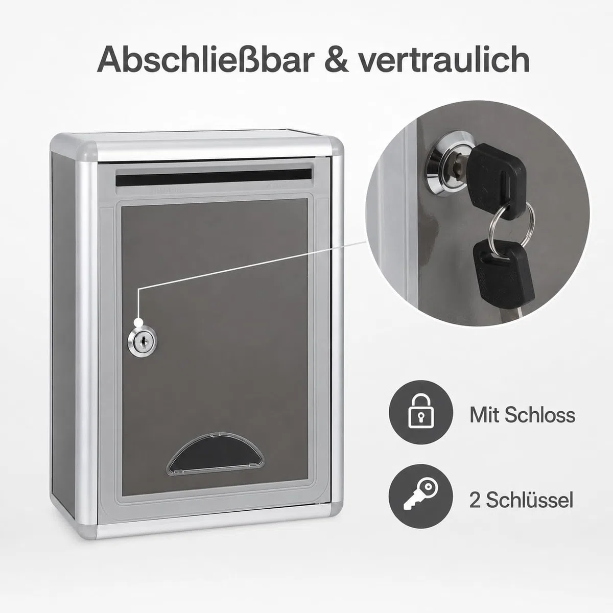 Gadpiparty Soporte de metal para sugerencias, caja de sugerencia, caja de sugerencia, caja de sugerencia, caja de aluminio, caja de aluminio, caja de cerradura, pinzas de metal
