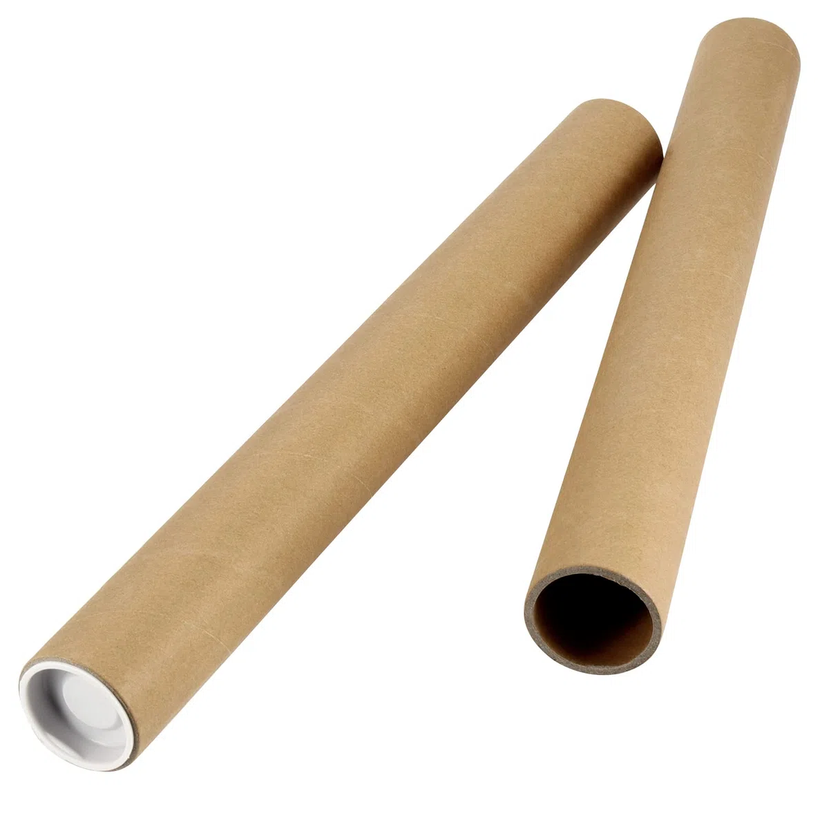 JEUIHAU 18 tubos de correo Kraft de 1,5 x 16 pulgadas con tapas, tubos de envío reciclables de construcción de heridas en espiral para transporte, almacenamiento
