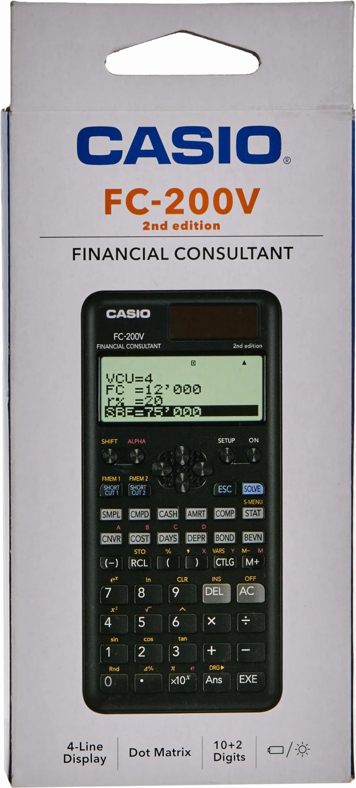 Casio FC-200V-2 Consultor financiero