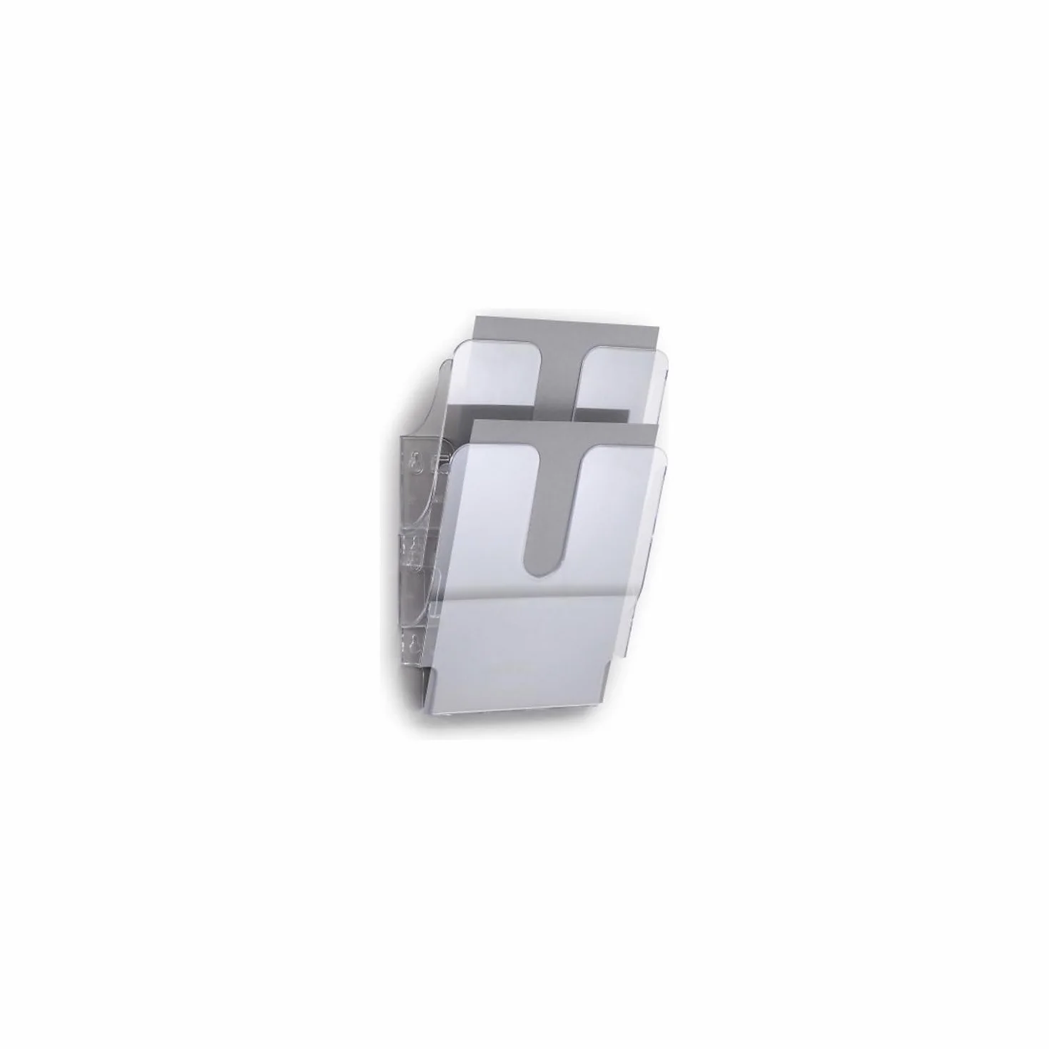 Durable 1709008400 Juego de dispensadores de folletos FlexiPlus 2 A4, 1 juego, transparente