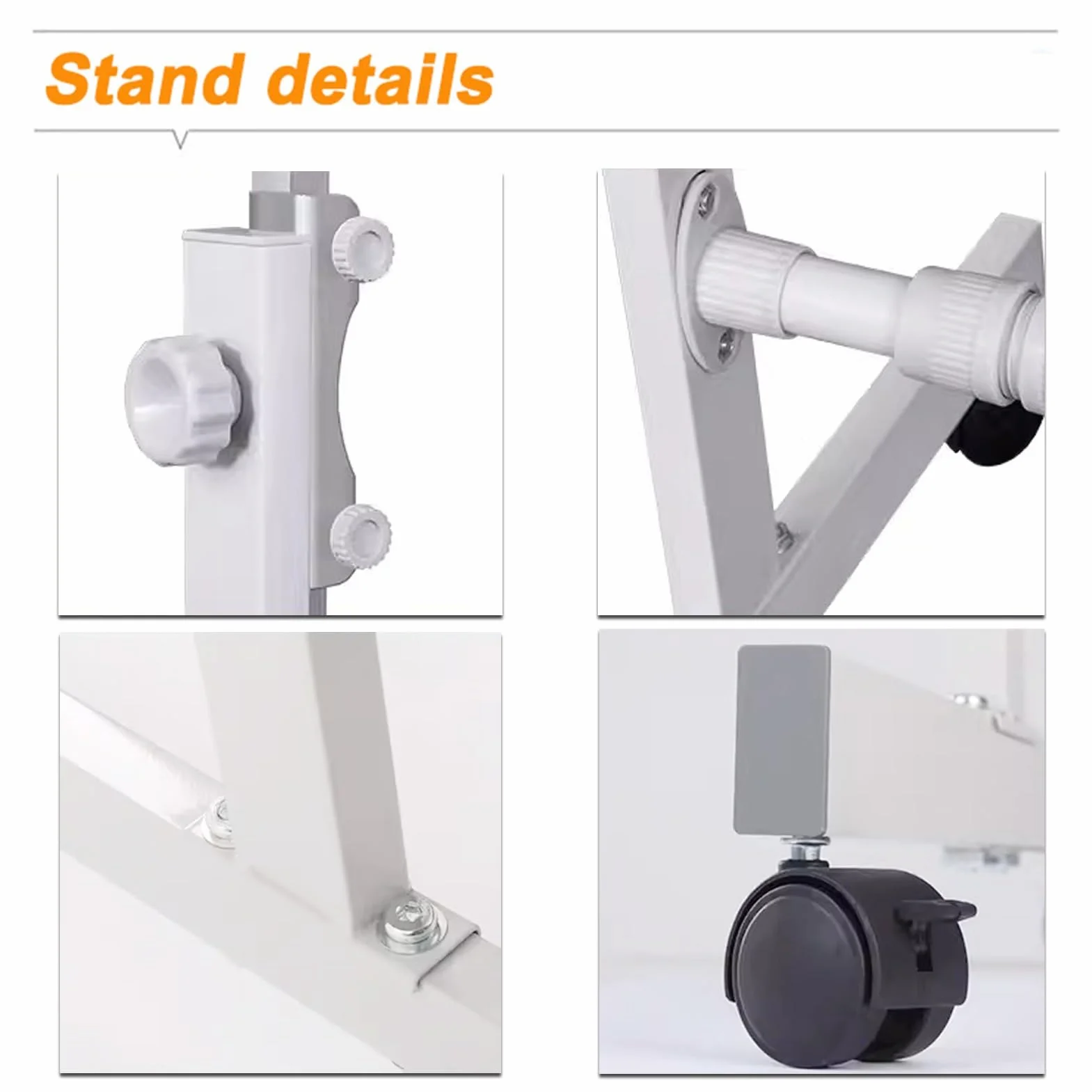 Solo Soporte Móvil Universal, Soporte De Metal Ajustable con Ruedas, para Pizarra Blanca, Pizarrón, Pizarra De Borrado En Seco, Tablón De Anuncios