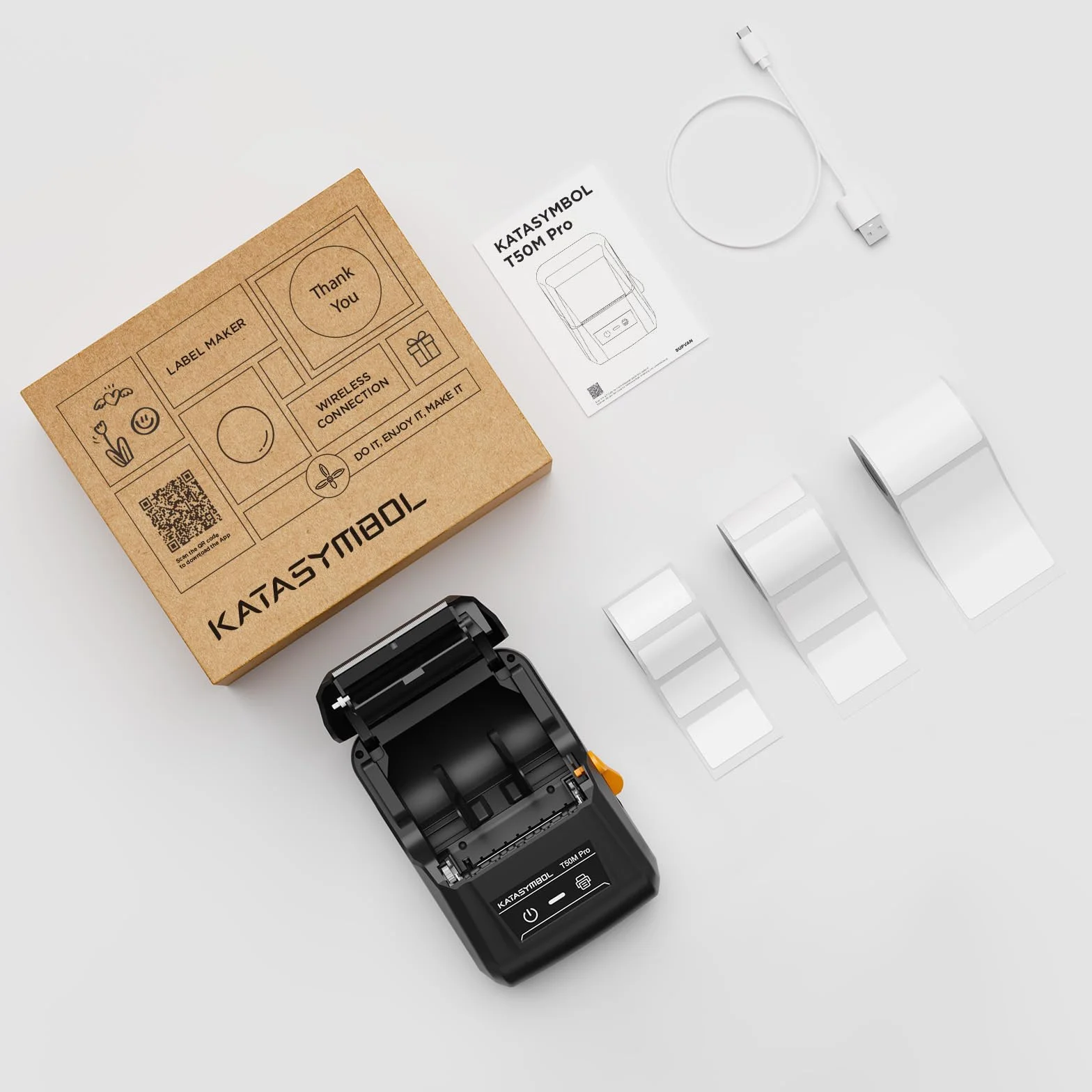 SUPVAN Etiquetadora T50M Pro Impermeable, Smart App 40+ Fuentes, 150+ Diseños, 700+ Iconos