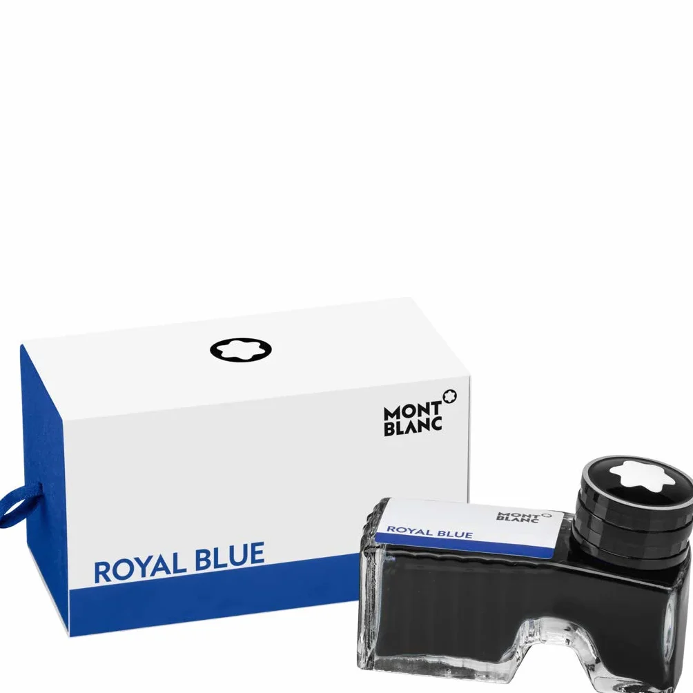 Montblanc - Botella de tinta para pluma (60 ml), color azul