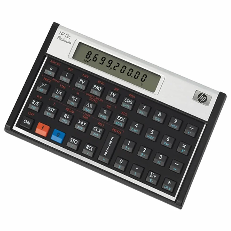 HP Calculadora financiera 12C Platinum - Calculadora