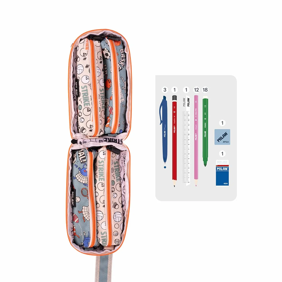 MILAN® Kit 4 estuches con contenido serie especial Sports