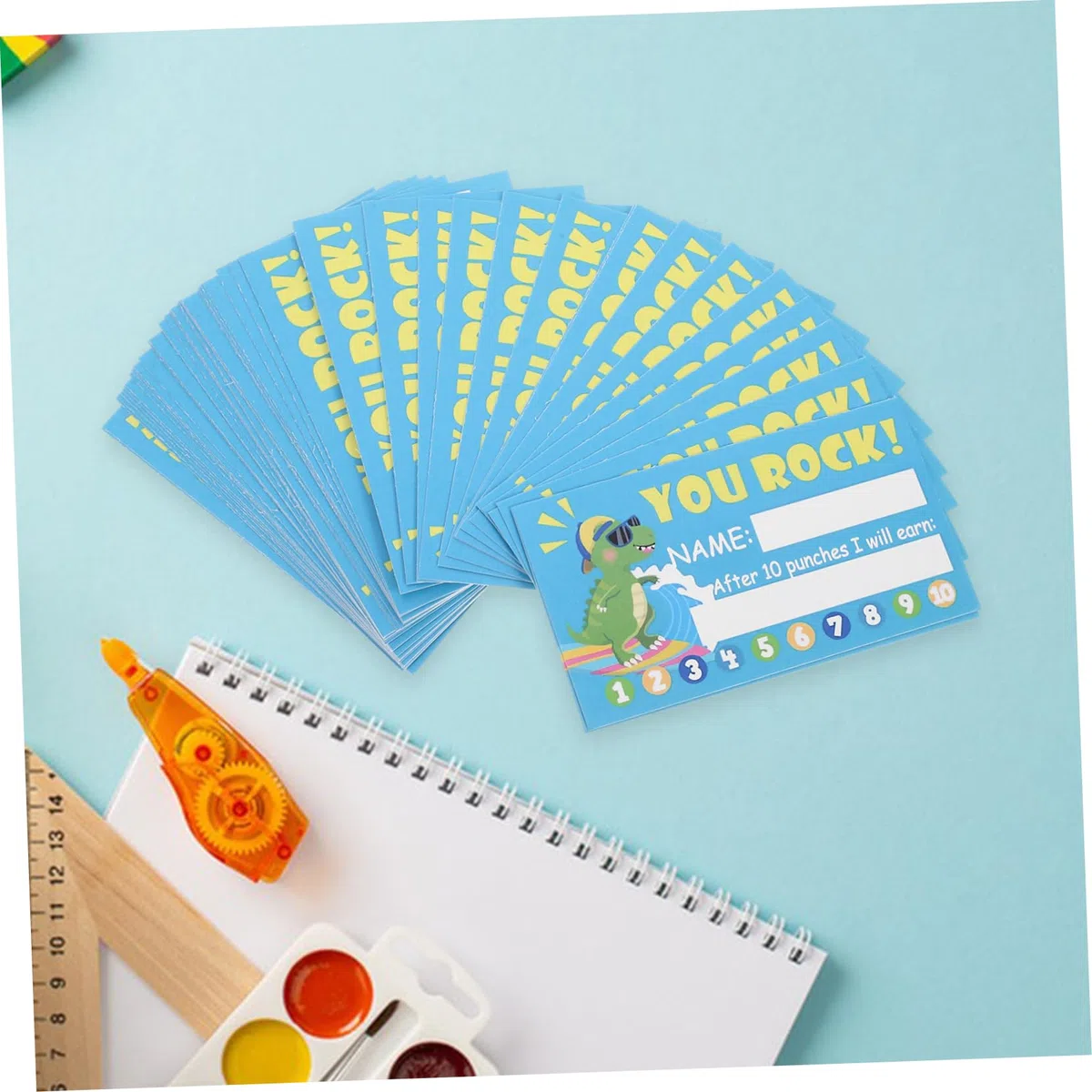 SHINEOFI 1000piezas Tarjetas De Recompensa Para De Tarjetas Perforadas Motivadoras Para Aula Comportamiento y Fomento Diseño Para Profesores y