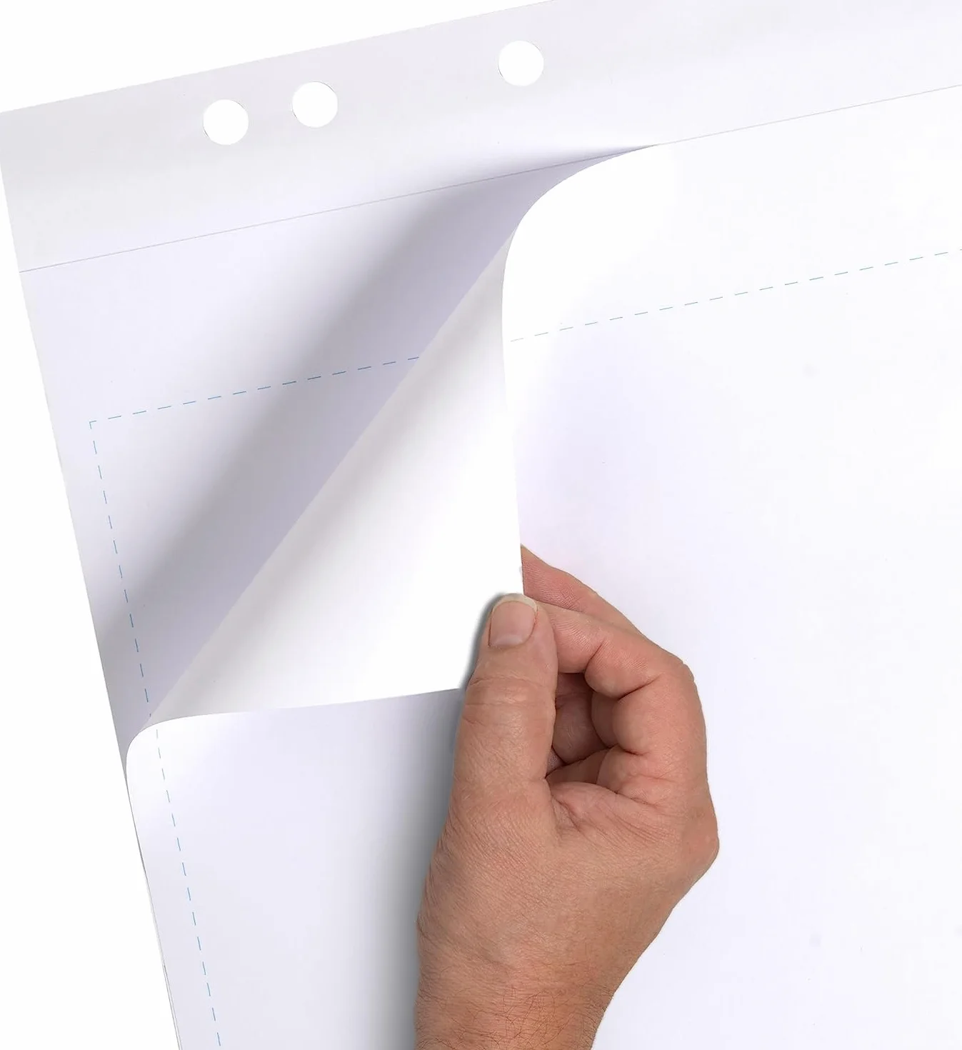 Landre 100050588 - Blocs para rotafolio, fabricada en material reciclado, 65 x 98 cm, 20 hojas en blanco, 80 g/m², 5 unidades