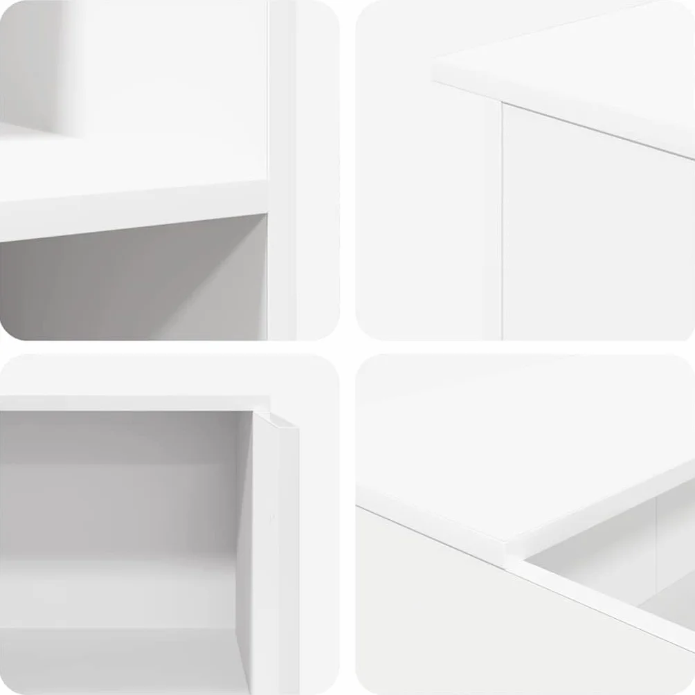 vidaXL Mostrador recepción Blanco 100x50x103,5 cm Madera ingeniería