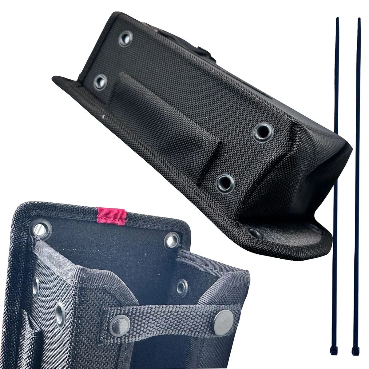 Funda resistente para escáner de código de barras de nailon balístico y bolsa de transporte para pistola Zebra MC9300, funda protectora resistente con cinturón y opciones de montaje