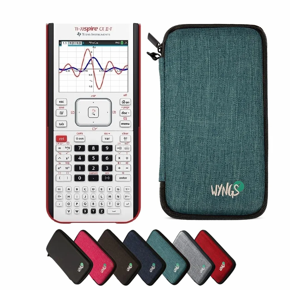 CALCUSO Paquete Básico Turquesa con Calculadora TI Nspire CX II-T