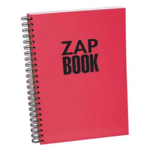 Libreta de espiral Zap Book de 160 hojas de papel de dibujo color blanco, 80 g/m², A4 – Lote de 5